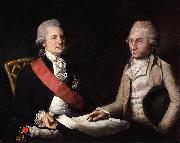 Lemuel Francis Abbott George Macartney, 1st Earl Macartney; Sir George Leonard Staunton, 1st Bt Spain oil painting artist